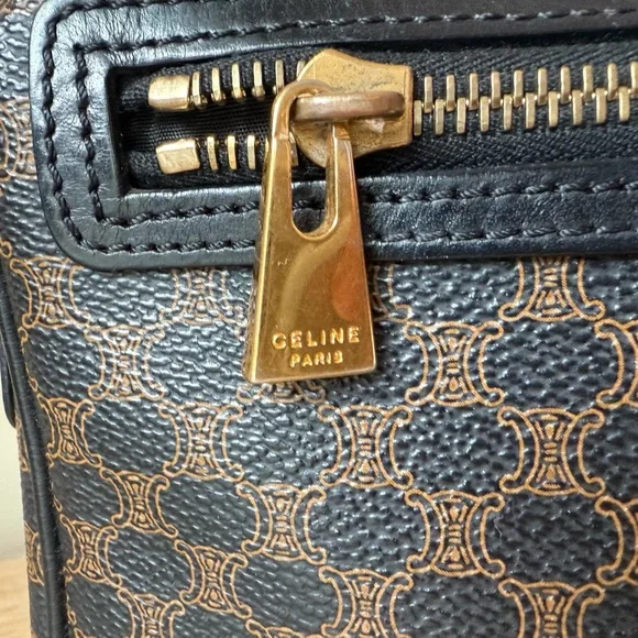 Celine Black and Brown Toiletry Bag - Picture 2 of 10